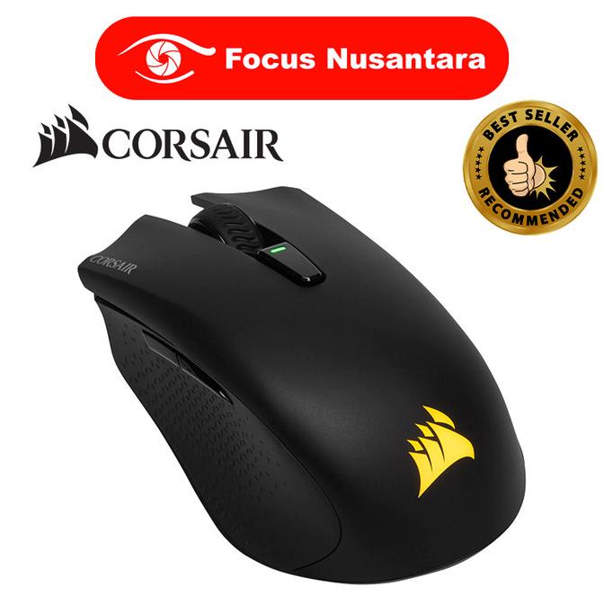 Corsair Harpoon RGB Wireless Mouse Gaming Ergonomis Hitam