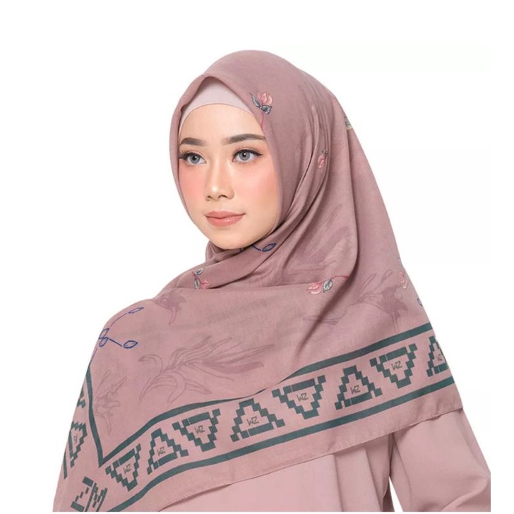 ZM Zaskia Mecca Kayu Aro Dusty Pink Hijab Segiempat