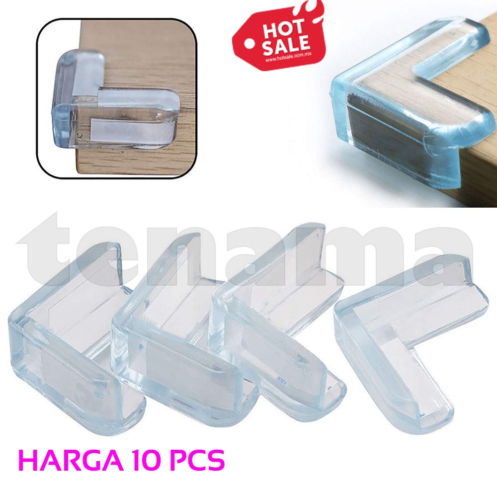 Silicone Bumper Corner Karet Pengaman Siku Sudut Meja 10 PCS