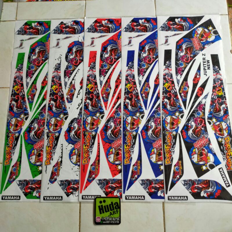 Striping jupiter z new sticker jupiter znew Lis motor variasi jupiter z new jupiter z robot