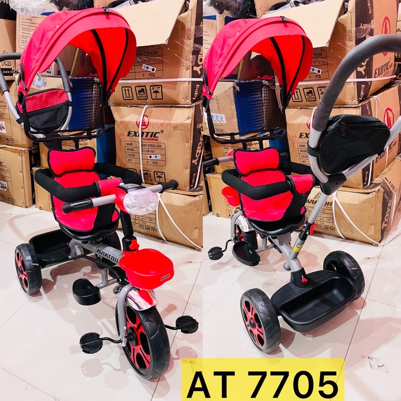 Sepeda anak roda tiga ticycle aviator AT 7705