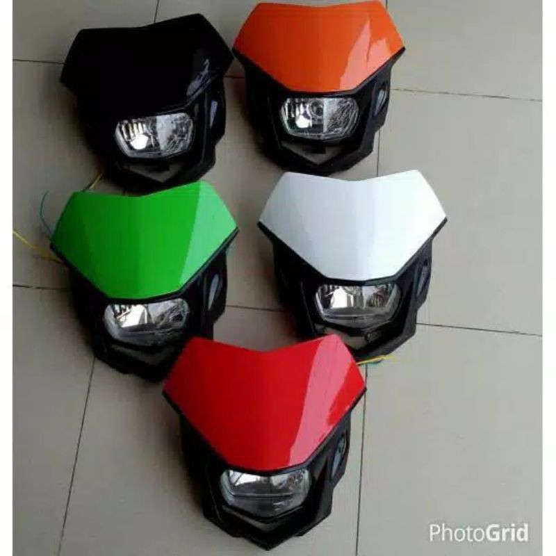 reflektor headlamp batok polisport universal supermoto,klx 150 /bf,dtracker, crf 150l, wr 155