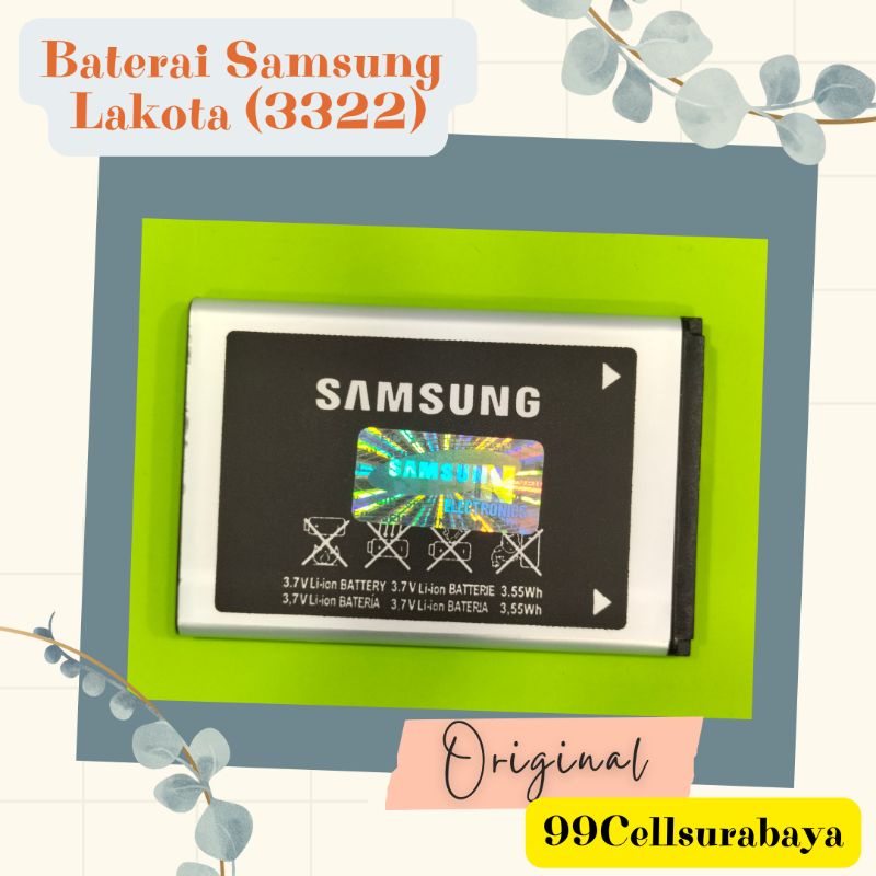 Baterai | Battery | Batre Samsung Lakota 3322 original