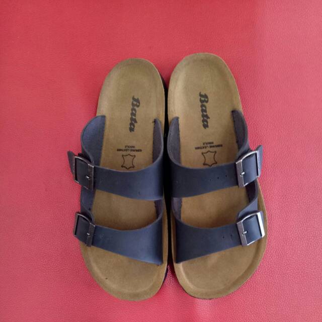 Sandal enegyzer pria dewasa bahan kulit original Bata