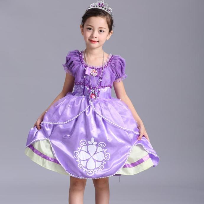 Kostum princess sofia kostum anak perempuan disney princess sofia Termurah