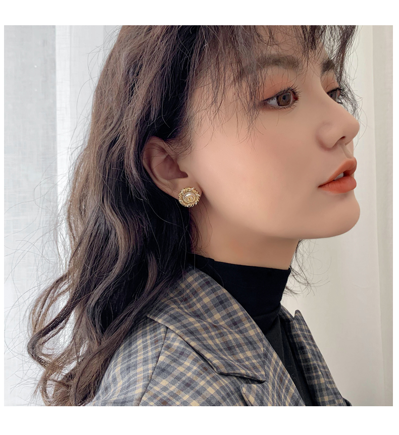 Versi Korea Dari Anting Mutiara Retro Wanita Mode Baru