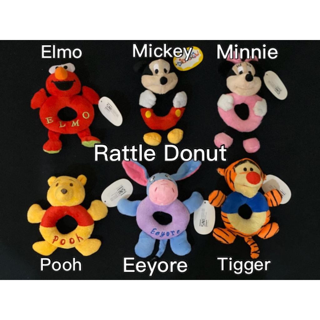 Rattle Teether Donut Lucu Mainan Bayi Kekinian JH