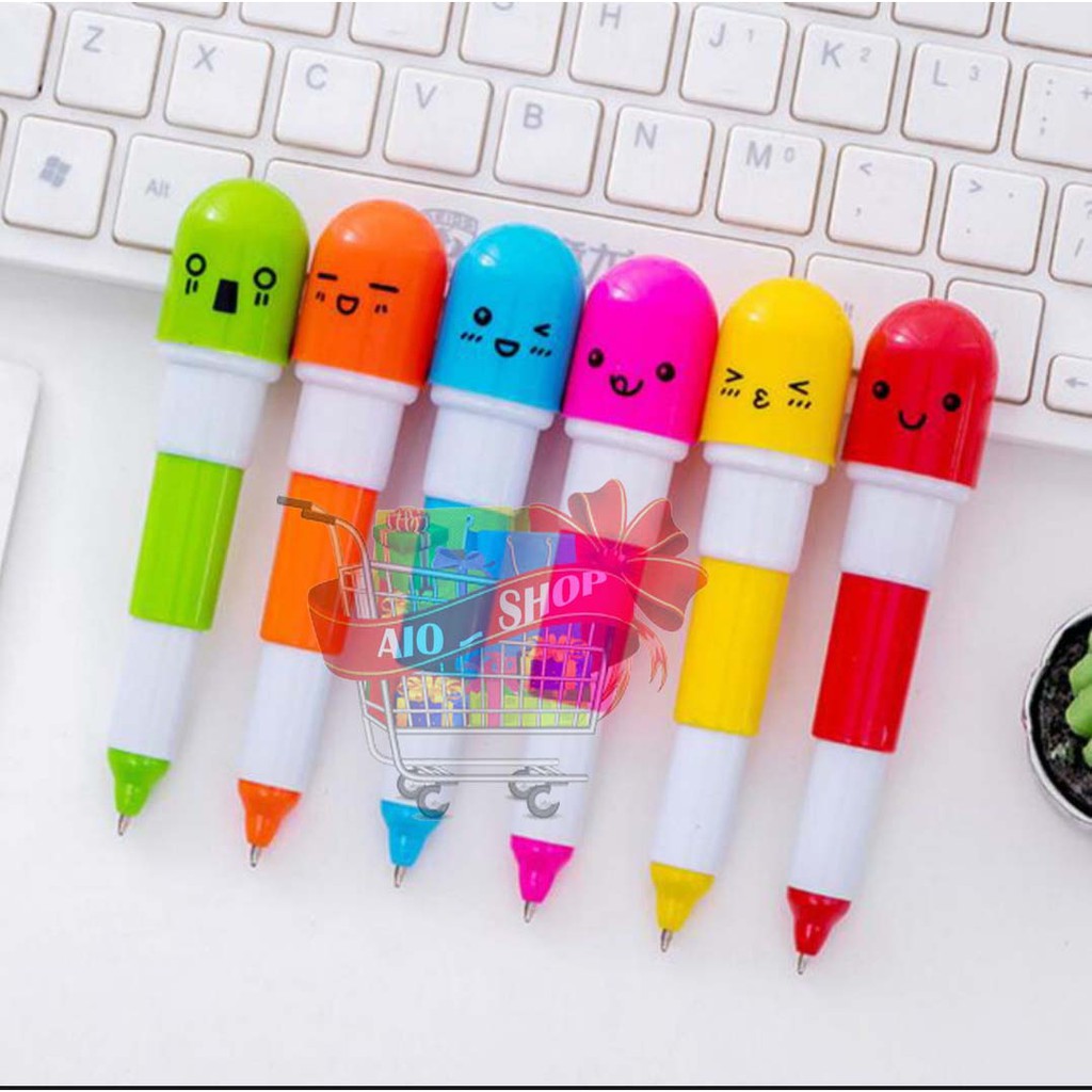 

AIO SHOP-Pulpen Emotion Vitamin Mini Kapsul Pena Souvenir Pena Lucu Unik Vitamin Ballpen