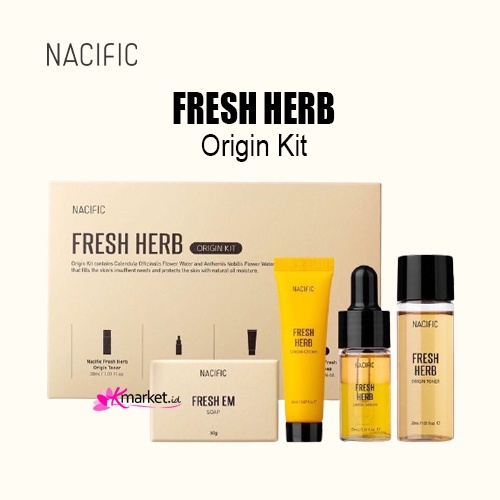 [BPOM] Nacific Fresh Herb Origin Kit | Nacific Fresh Herb Skin Care Kit (4 Items)