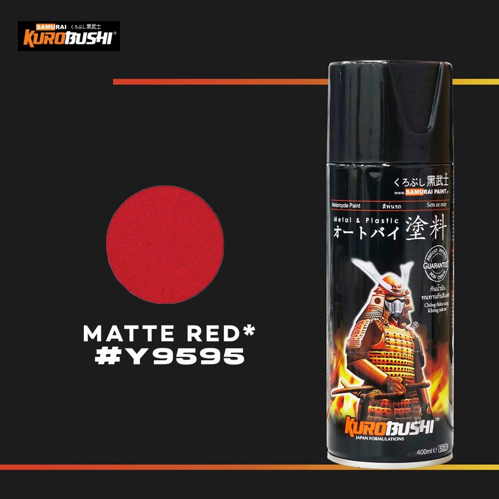 Samuraipaint, Matte Red Yamaha Y9595 Cat Aerosol Kualitas Kompresor