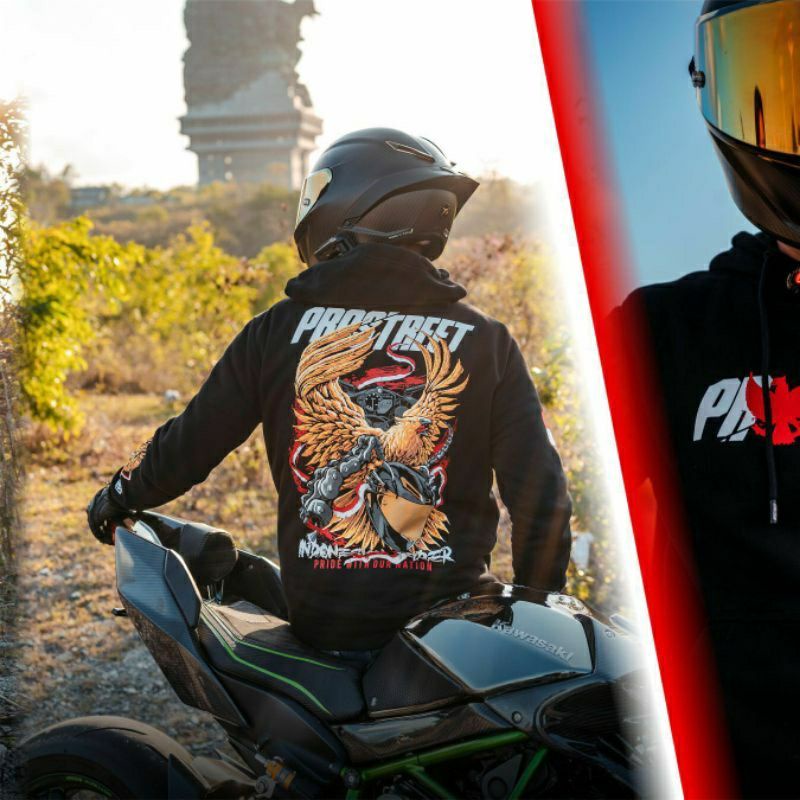 HOODIE | PROSTREET | PROSTREET GARUDA | BLACK | NEW | ORIGINAL
