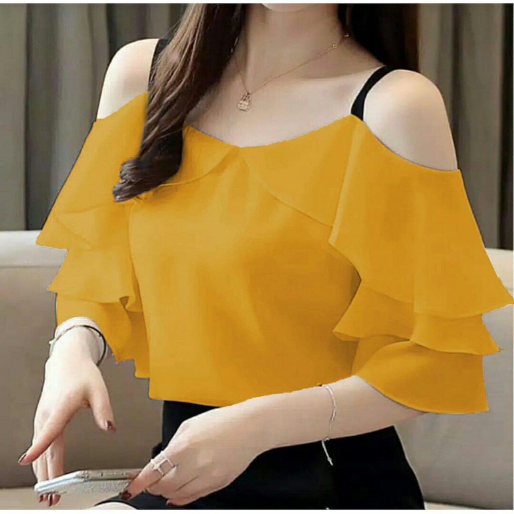 FWG - SABRINA TOP / BLOUSE / ATASAN WANITA / BLOUSE KOREAN STYLE / BAJU ATASAN WANITA / BLUS