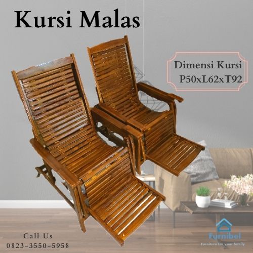 kursi malas kayu