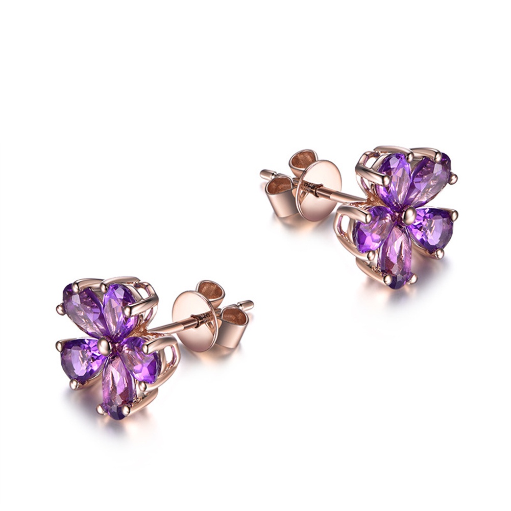 Hu Hu Hu Hu Hu Alat Bantu Pasang Kacamata♡ Anting Tusuk Wanita Bentuk Tetesan Air Hias Cubic Zirconia Untuk Pernikahan