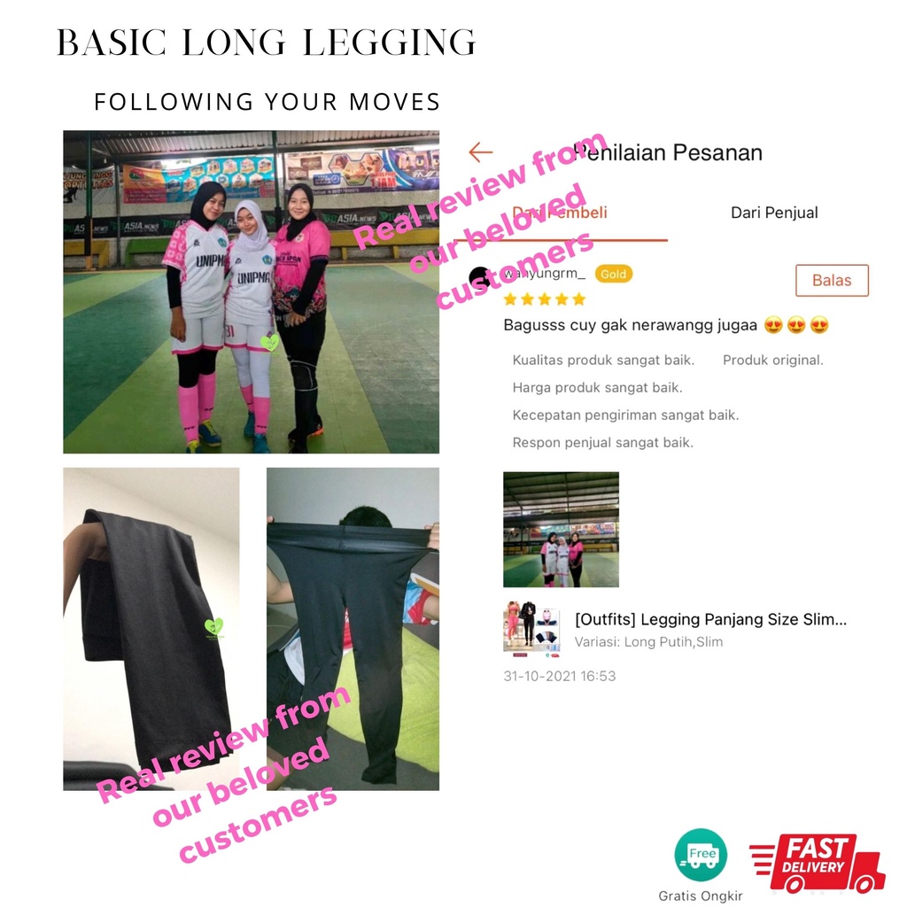 [Outfits] Celana Legging Panjang / Celana Yoga Wanita / Setrit Panjang Wanita / Celana Strit Wanita / Celana Ketat Wanita / Leging Wanita