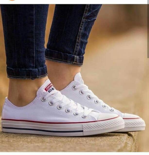 Sepatu Sneakers Kasual Tali Pria Wanita Converse All star Sepatu Sekolah Kerja Kuliah