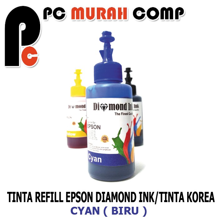 Tinta Refill Printer Epson Diamond ink 100mL / Tinta korea Cyan