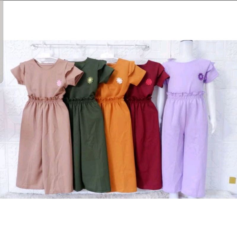 Setelan Anak Perempuan Knit Premium Usia 1-8 Thn