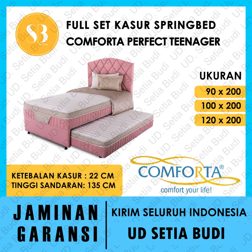 Full Kasur Comforta Springbed Perfect Teenager 120x200 100x200 90x200