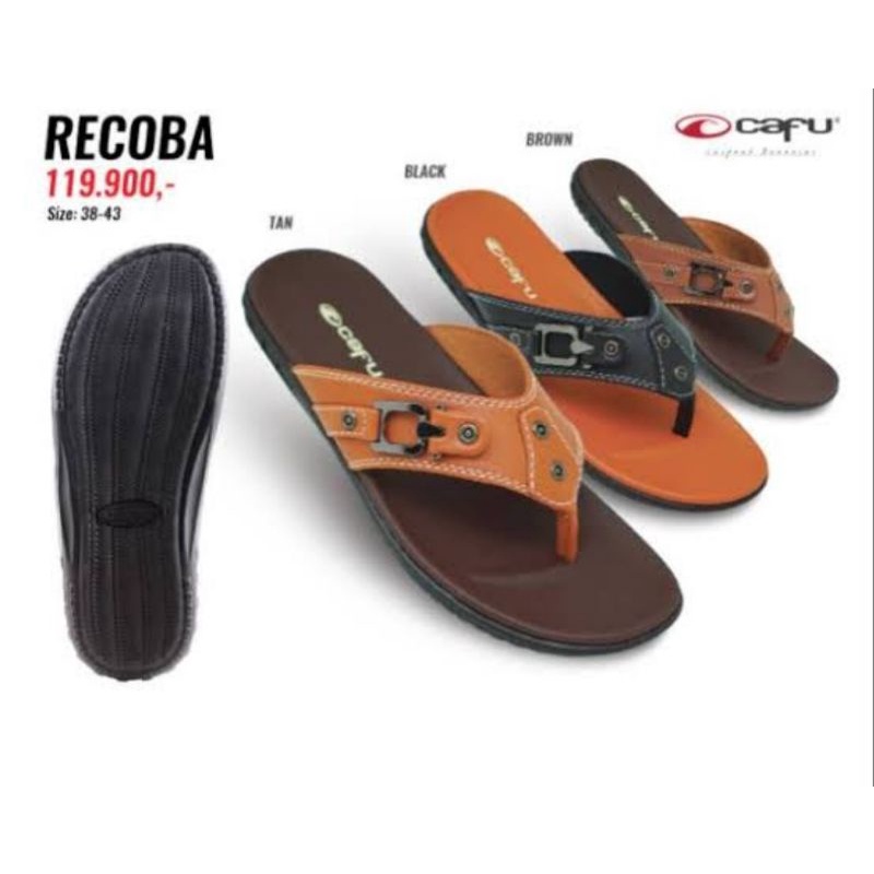 sandal kulit pria Cafu Recoba original