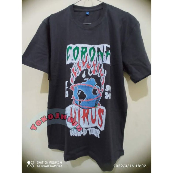 Baju Kaos Treasure Doyoung style ATK CORONA virus world tour Print DTF