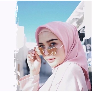 HIJAB JILBAB  SEGI EMPAT ORGANZA  GLOW SLIK PREMIUM  Shopee 