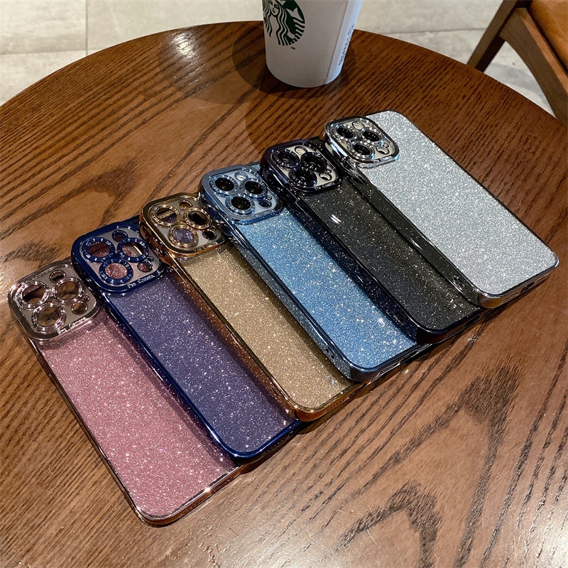 Soft Case Desain Mata Malaikat Aksen Glitter Untuk IPhone 11 12 13 Pro Max