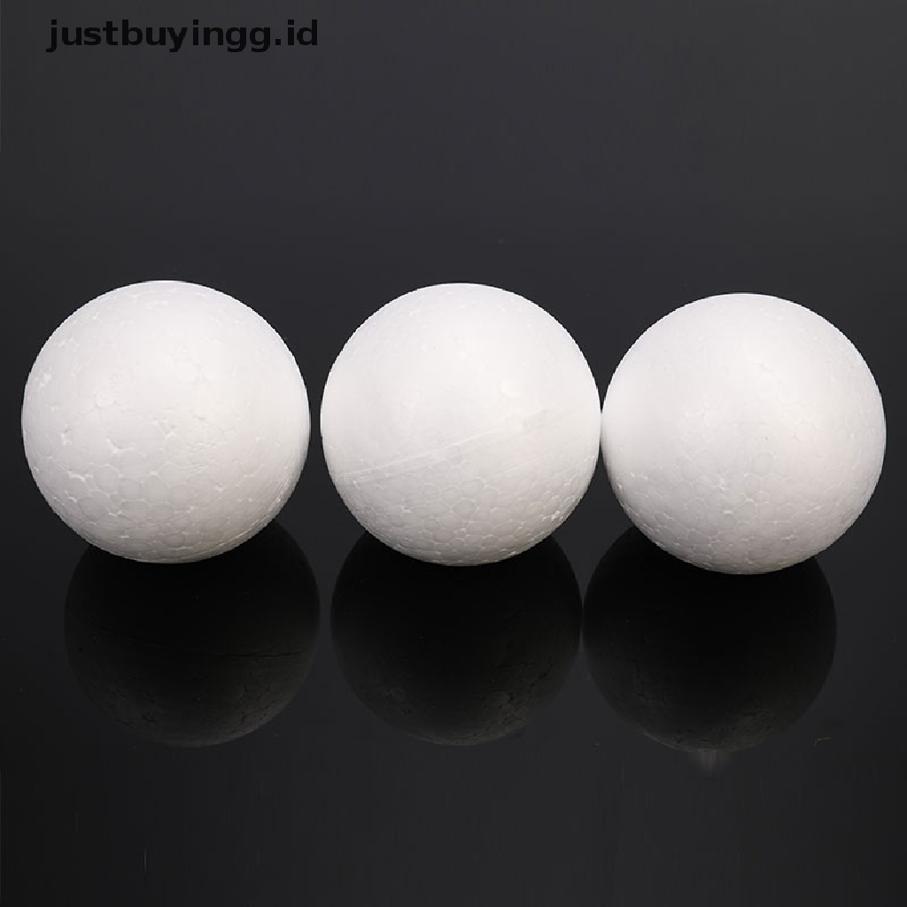 10pcs Bola Busa Polystyrene Styrofoam Ukuran 70mm Untuk Dekorasi Pesta