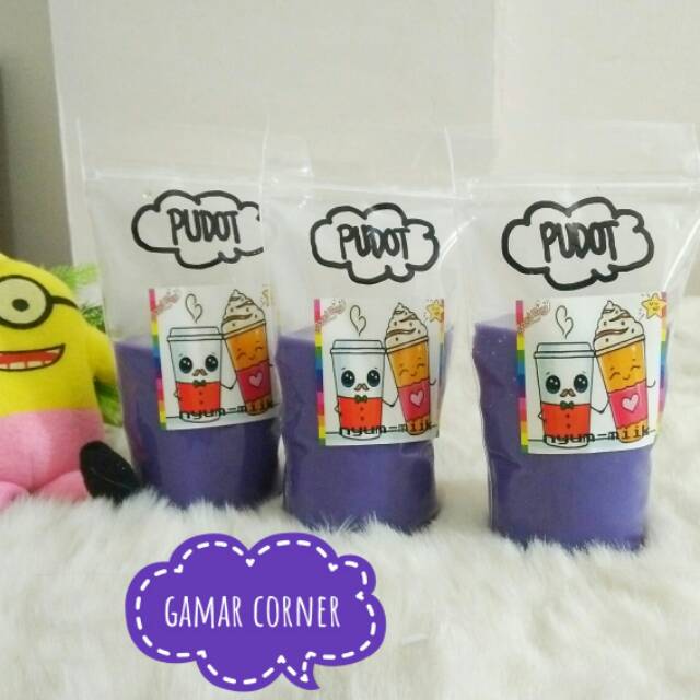 

Pudot/puding sedot/silky pudding taro