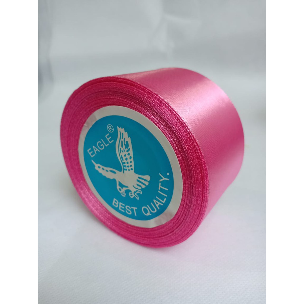 

Pita satin pink muda 1.5 inch 3.81 cm Per roll