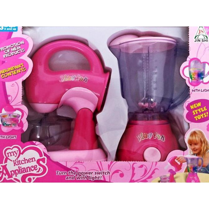 Mainan Anak Blender dan Mixer Baterai Set My Kitchen Appliances 018-03