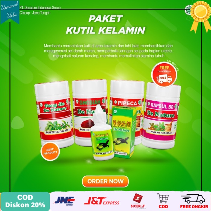 

◾COD◾ Obat Perontok Kutil Kelamin De Nature Untuk Pria dan Wanita