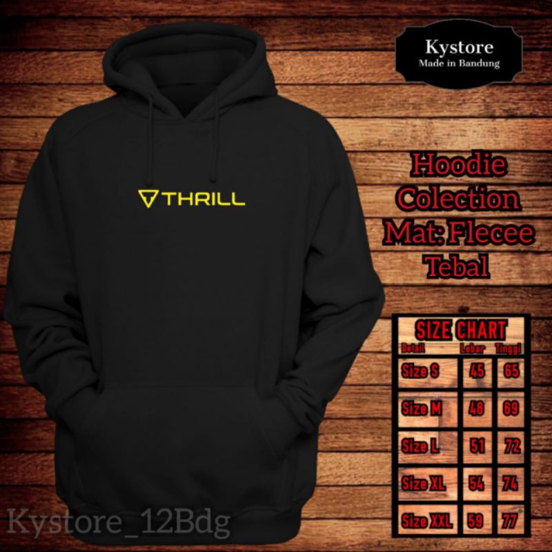 sweater hoodie fleece motif sepeda thrill