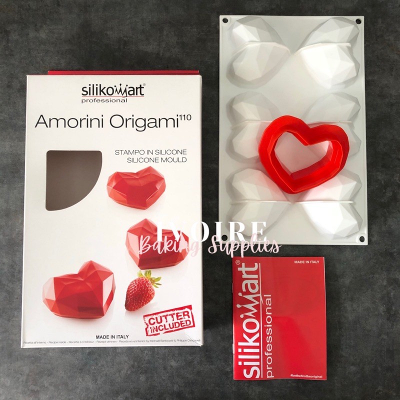 

Silikomart Amorini Origami 100 Silicone Mold Heart