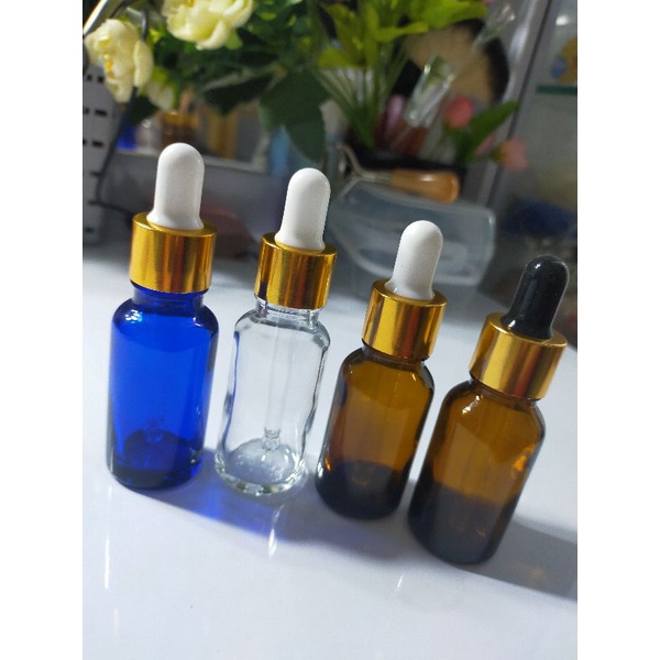 Botol kaca pipet tempat makeup liquid/serum