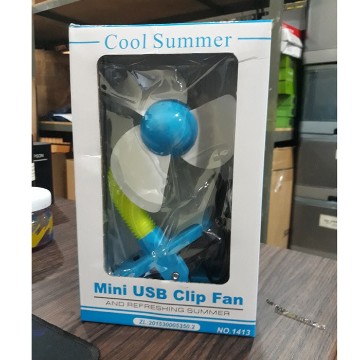 Kipas Angin Mini Portable Jepit/ Mini USB Clip Fan