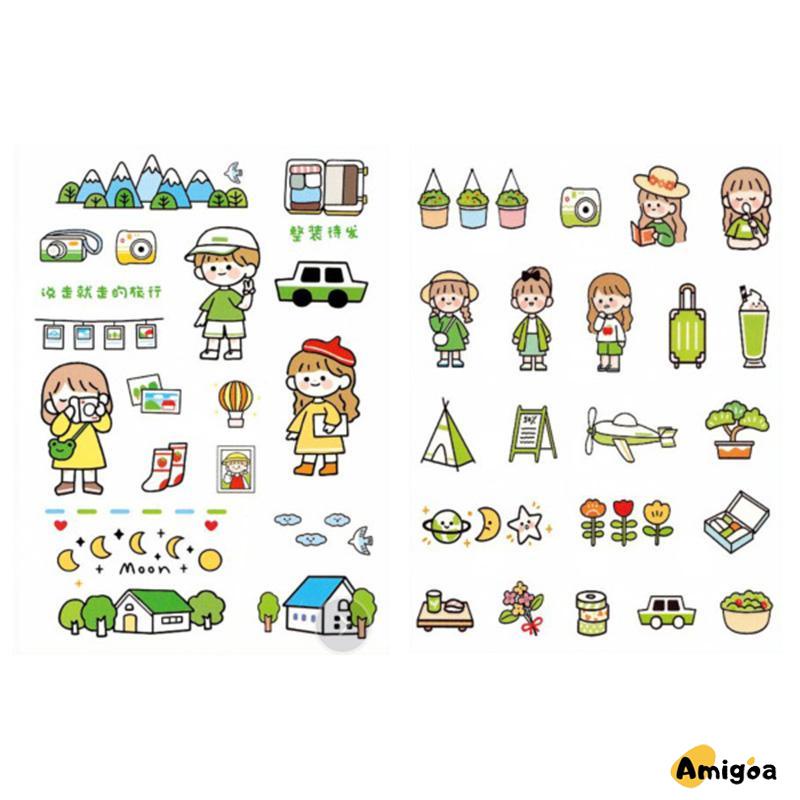 Stiker Motif Emoji Untuk Dekorasi Handphone / Diary DIY - AG2