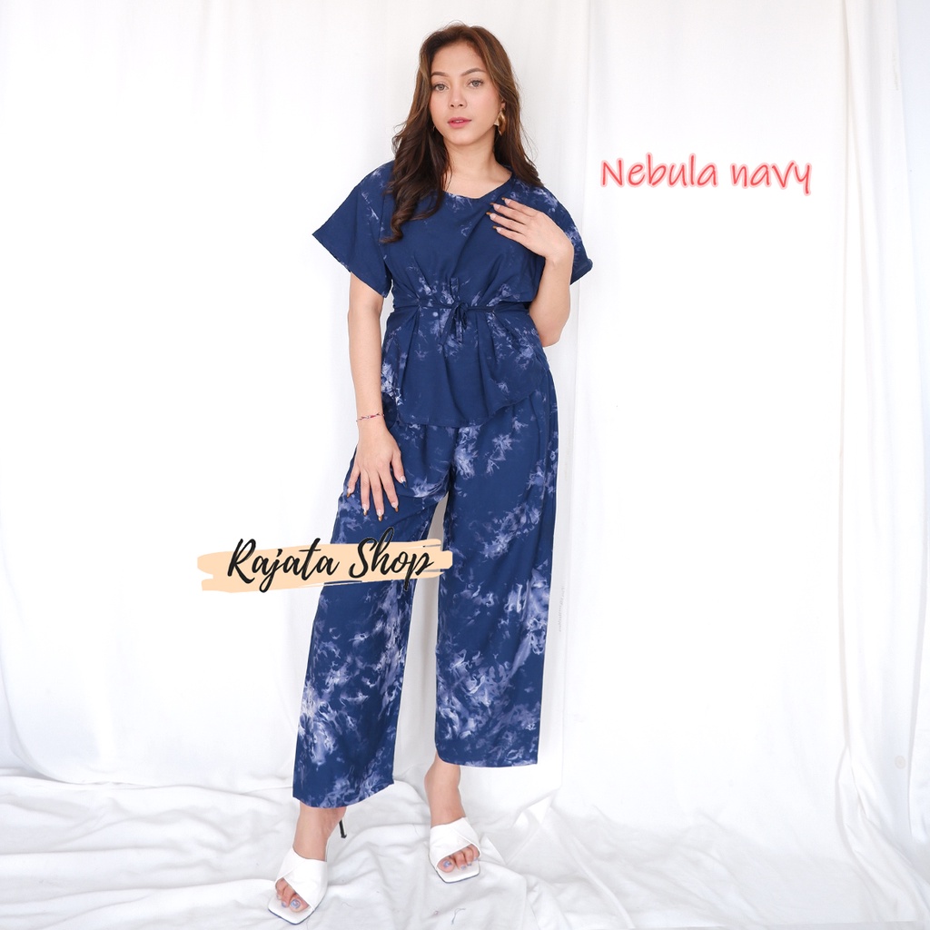 DASTER SETELAN BABYDOLL-BD NEBULA NAVY