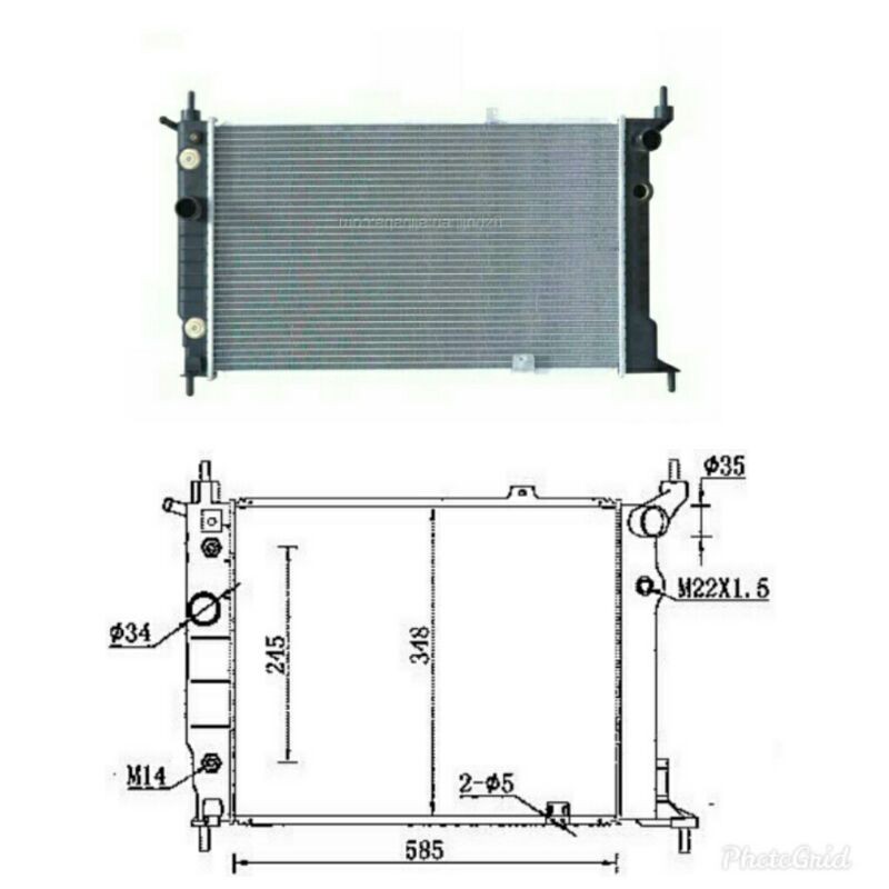 Radiator Opel Optima