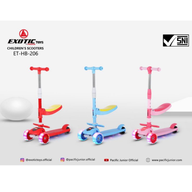 SCOOTER ANAK EXOTIC ET-HB-206/skuter mainan anak