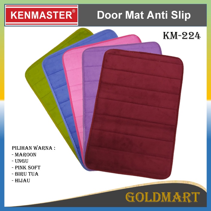 Keset Anti Slip 40 x 60CM / Door Mat Anti Slip KM-224 / Alas Kamar Mandi