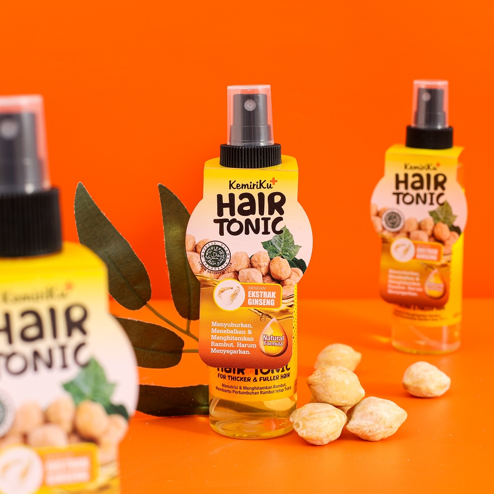 Happy Kemiriku HAIR TONIC 125ml - Tonik Perawatan Rambut Ekstrak Gingseng