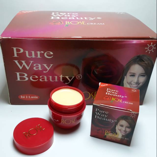 CREAM ROSE PURE WAY BEAUTY BPOM [DAY CREAM]