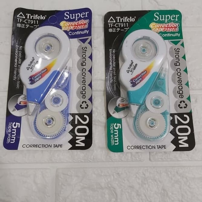

Wow Correction Tape / Tip Ex Kertas + Refill Trifello 20M Bagus