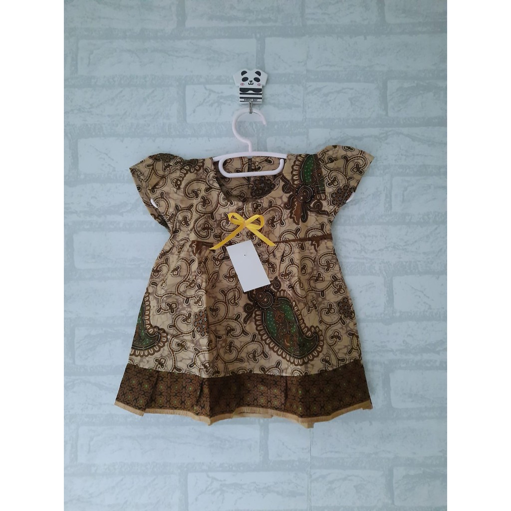 Dress anak batik usia 6bulan - 1th