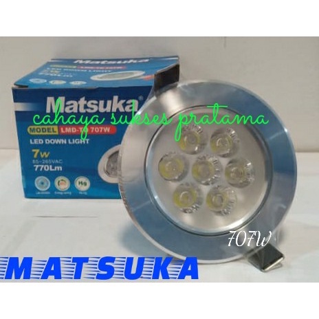 Downligt Led/ Lampu Led Tanam Cahaya Putih Dan Kuning Matsuka LMD707W - K/P