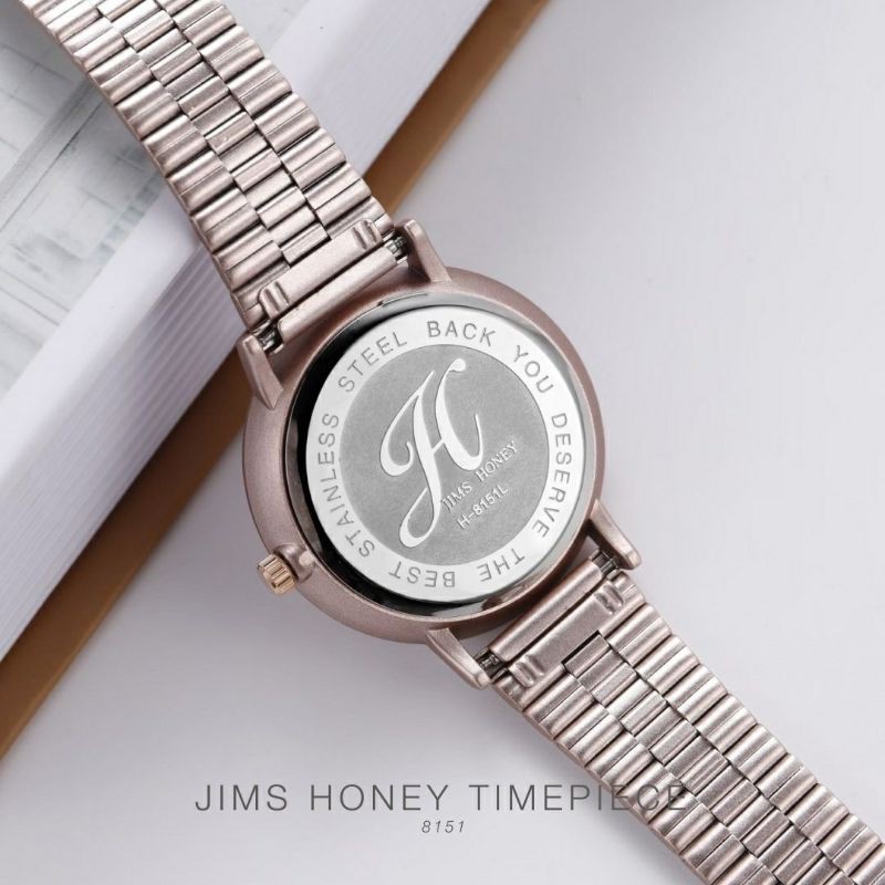 JIMS HONEY 8151 WATCH ORI JAM TANGAN WANITA STAINLESS ANTI AIR FASHION CEWE KOREA FREE EXCLUSIVE BOX