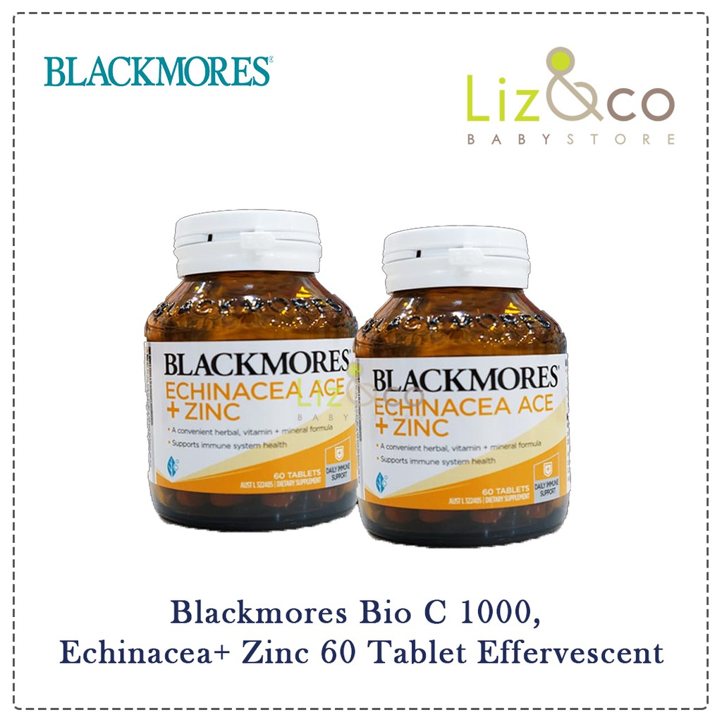 Jual Blackmores Bio C 1000, Echinacea+ Zinc 60 Tablet Effervescent