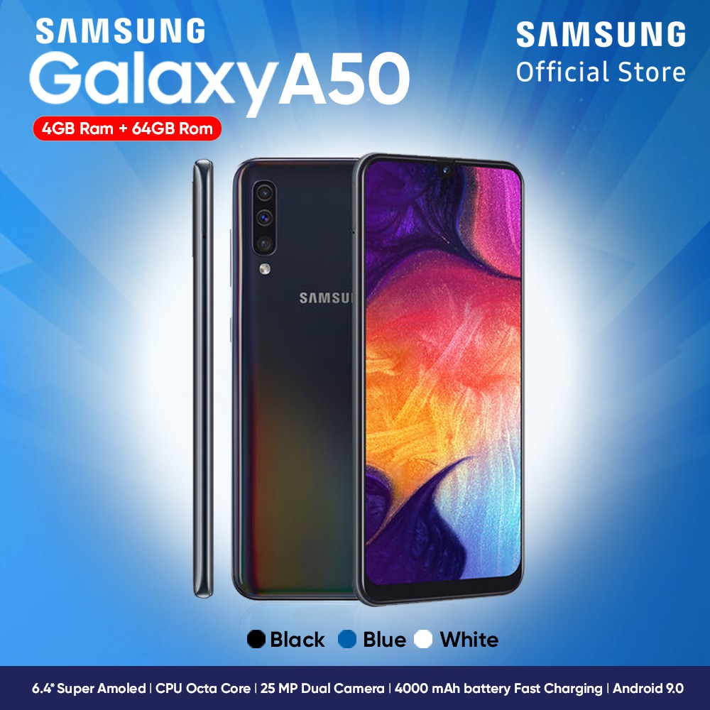 Samsung Galaxy A50 [4GB/64GB] - Garansi Resmi Samsung