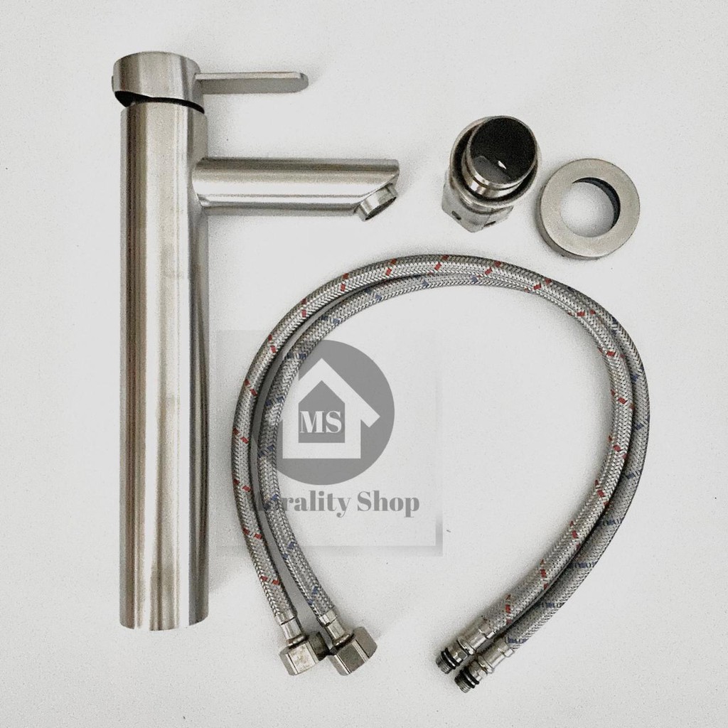 Kran wastafel tinggi up down minimalis 30429/R07 - Keran cuci tangan washbowl faucet Stainless304 29ST/29BL